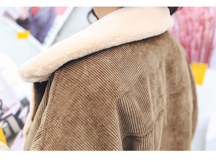 Shopherd FleeceLined Corduroy Jacket YesStyle