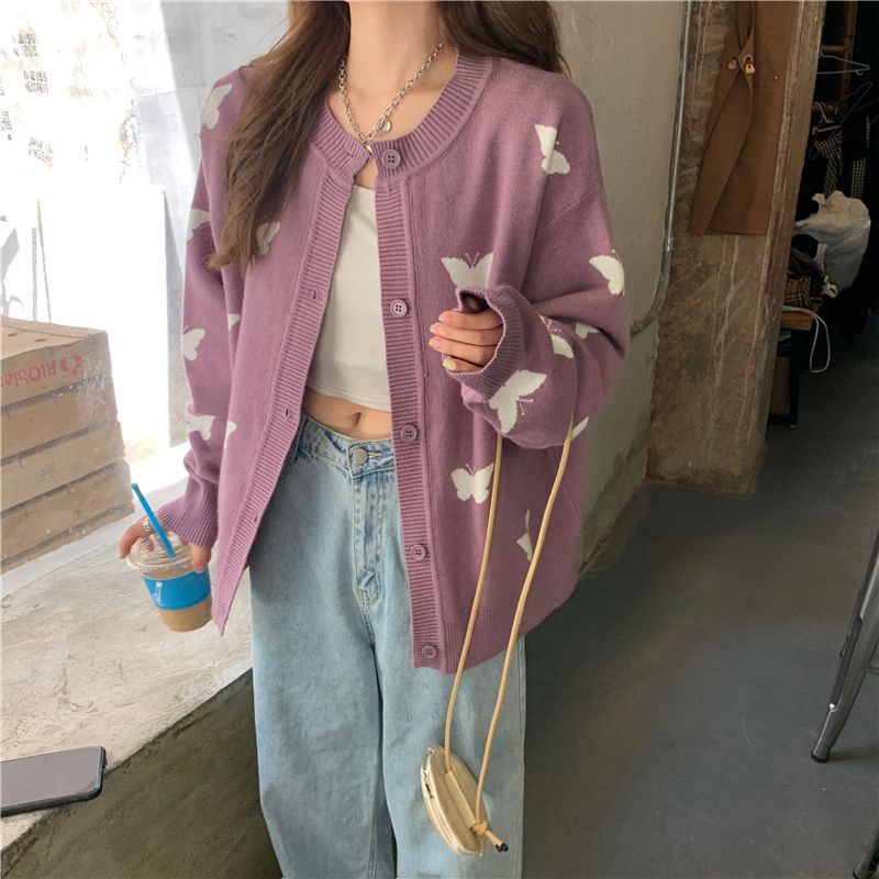 Gilmort - Butterfly Print Cardigan 