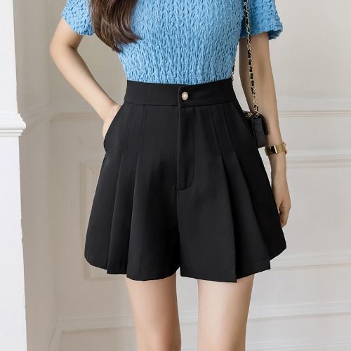 Festus - Pleated Wide-Leg Shorts | YesStyle