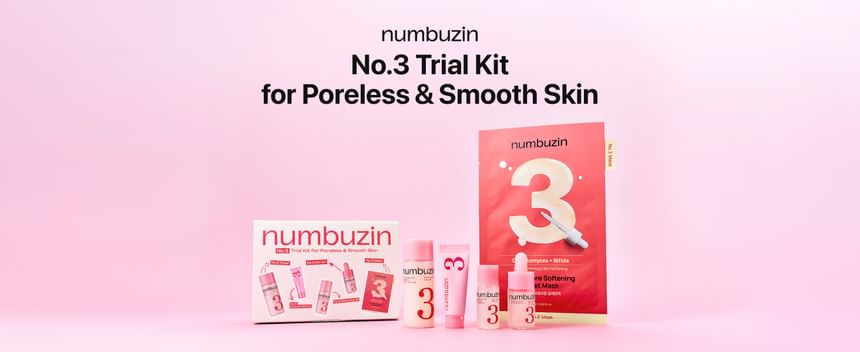 Buy numbuzin - No.3 Trial Kit for Poreless & Smooth Skin (x45
