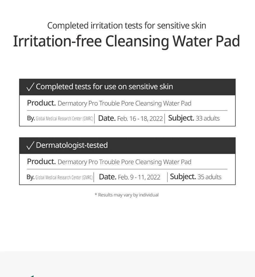 Buy DERMATORY - Pro Trouble Pore Cleansing Water Pad in Bulk ...