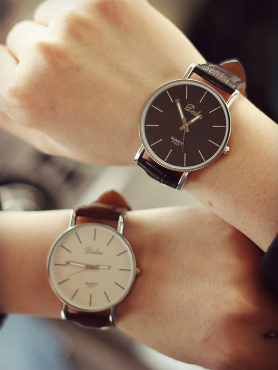 branded leather strap watches