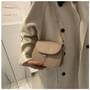 Faux Leather Flap Crossbody Bag
