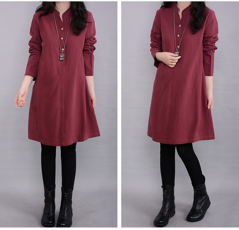 Fancy Show Long-Sleeve Shirtdress | YesStyle