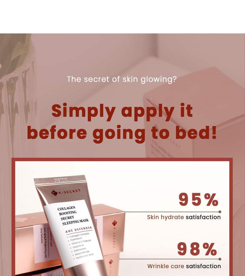 Buy KSECRET Collagen Boosting Secret Sleeping Mask in Bulk
