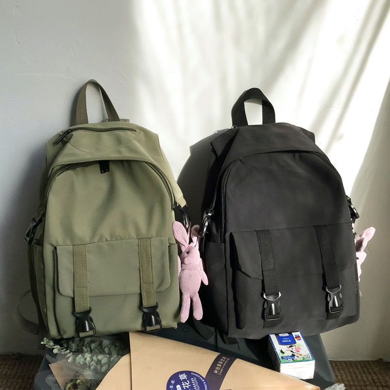 nylon zip backpack