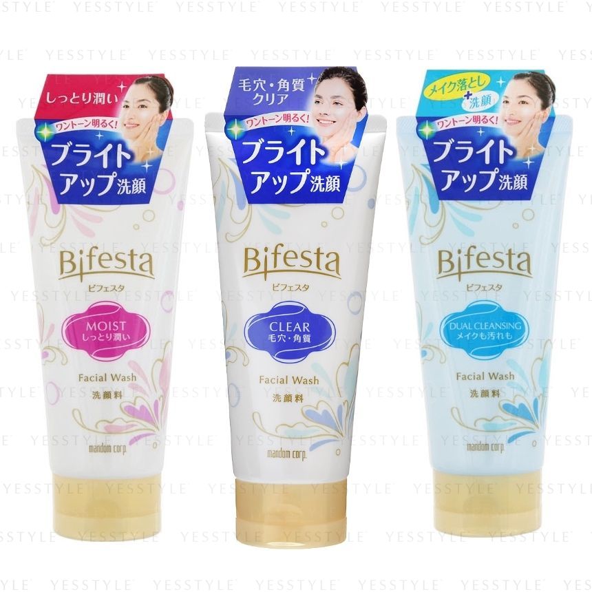 bifesta facial wash