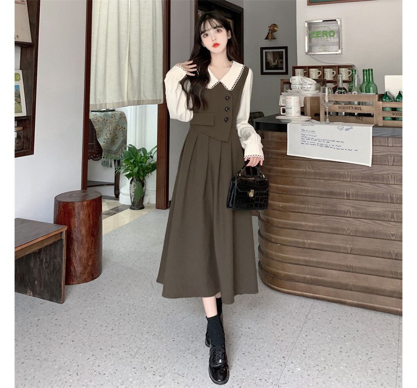 きますよう herlipto Two-Tone Double Sleeve Dress ℕイルは