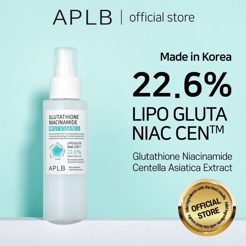 aplb glutathione niacinamide mist essence 105ml APLB Glutathione Niacinamide Mist Essence ingredients (Explained)