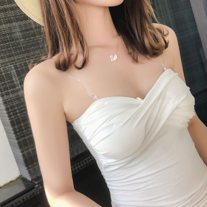 Mongal - Transparent Strap Camisole Top | YesStyle