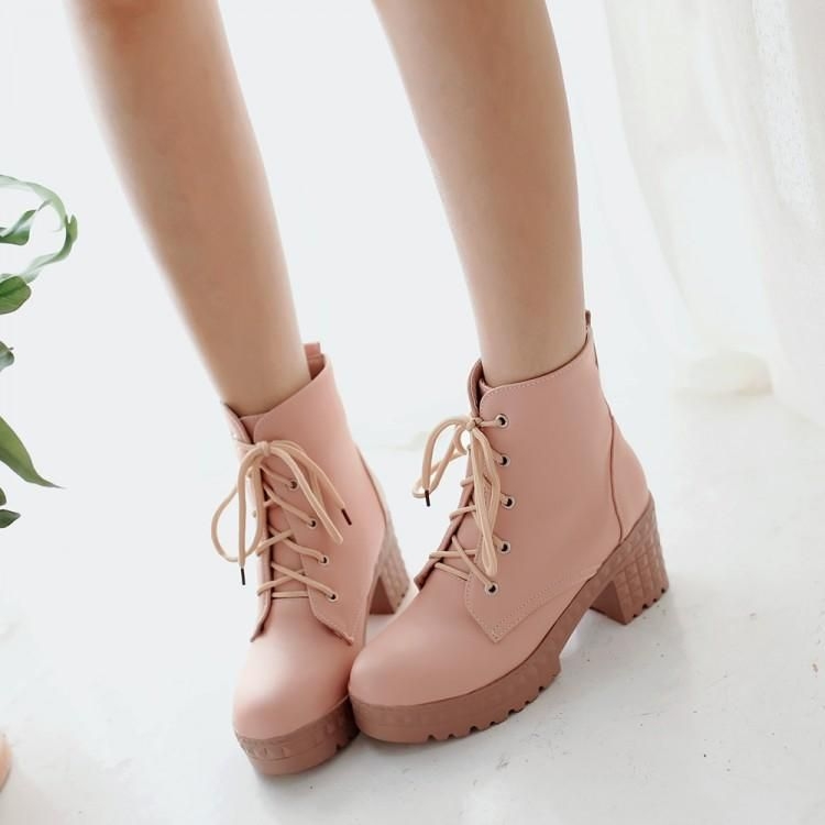 pastel knee high boots