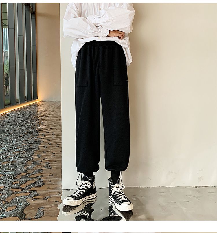 drawstring cuff sweatpants