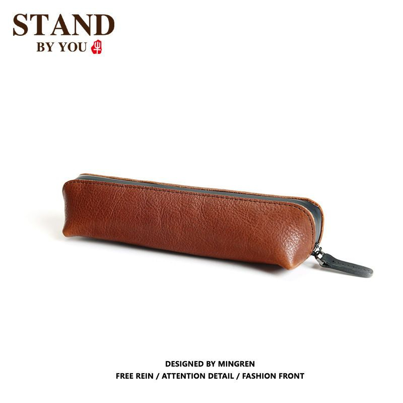 genuine leather pencil case