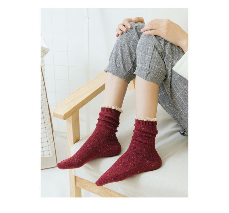 mogla - 荷叶边袜子