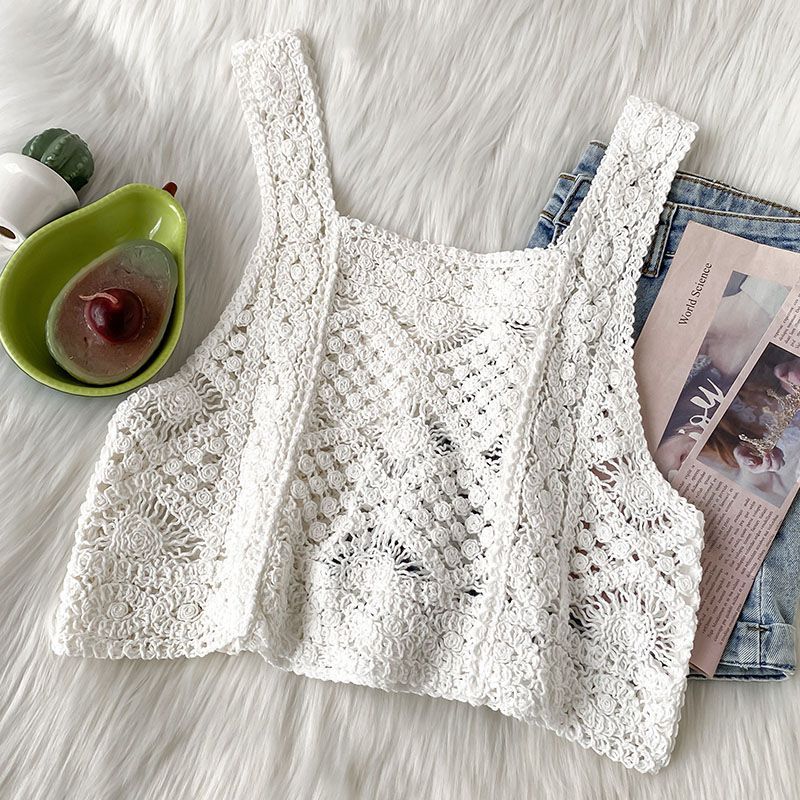 kazarina - 钩织蕾丝吊带背心