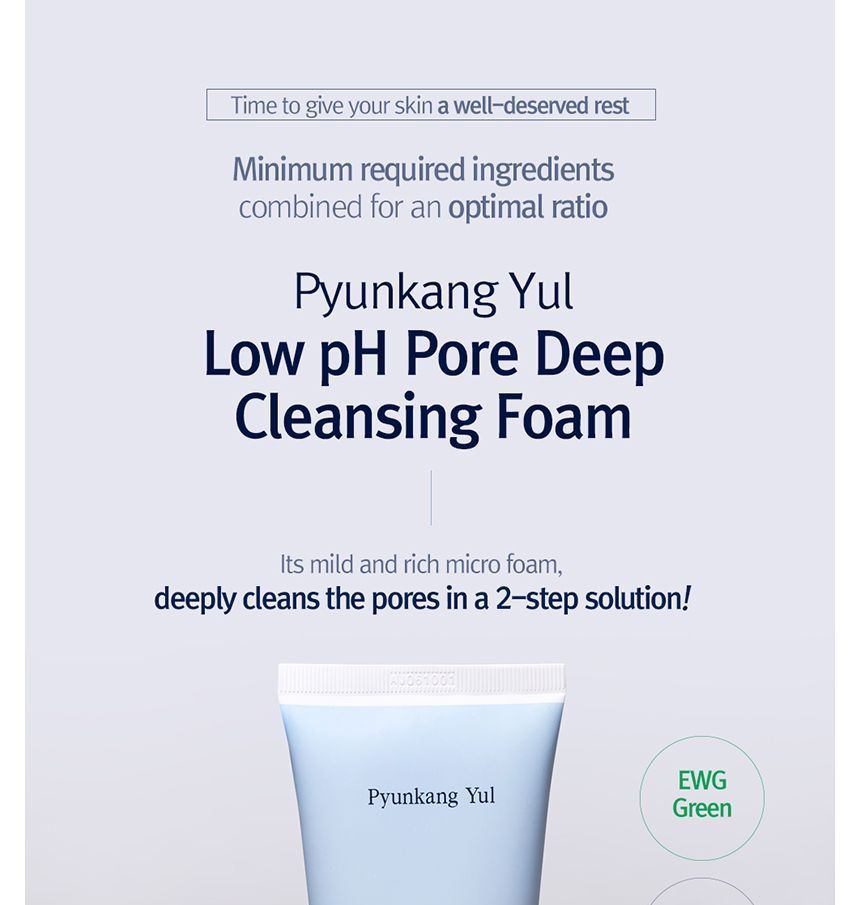 low ph pore deep cleansing foam