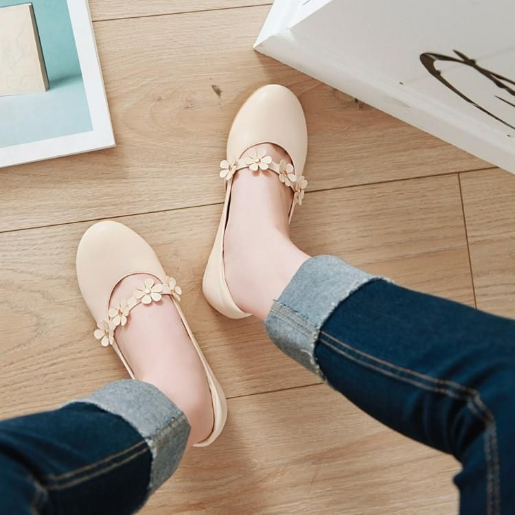 flats with hidden wedge heel