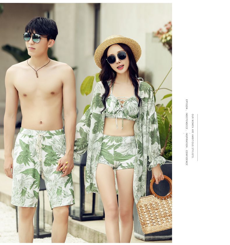 bikini and shorts matching set