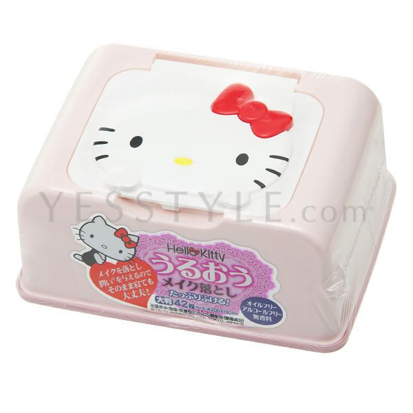 Sanrio Hello Kitty Makeup Remover Tissue with Case YesStyle