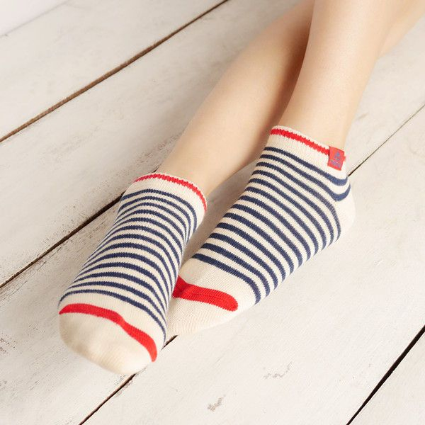 CherryTuTu Striped Ankle Socks | YesStyle
