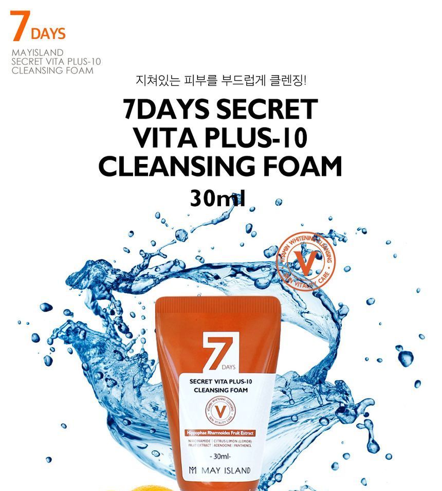 Buy May Island - 7 Days Secret Vita Plus-10 Cleansing Foam Mini in Bulk ...
