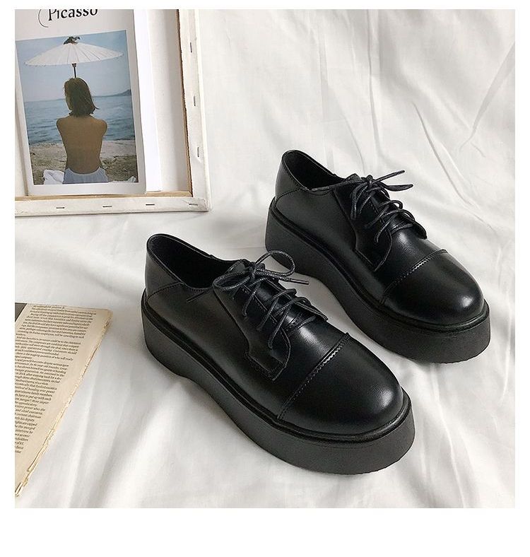 platform lace up loafers
