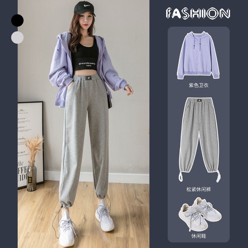 drawstring cuff sweatpants