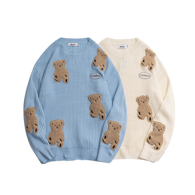 Teddy Bear Print Sweater | diplomathon.in