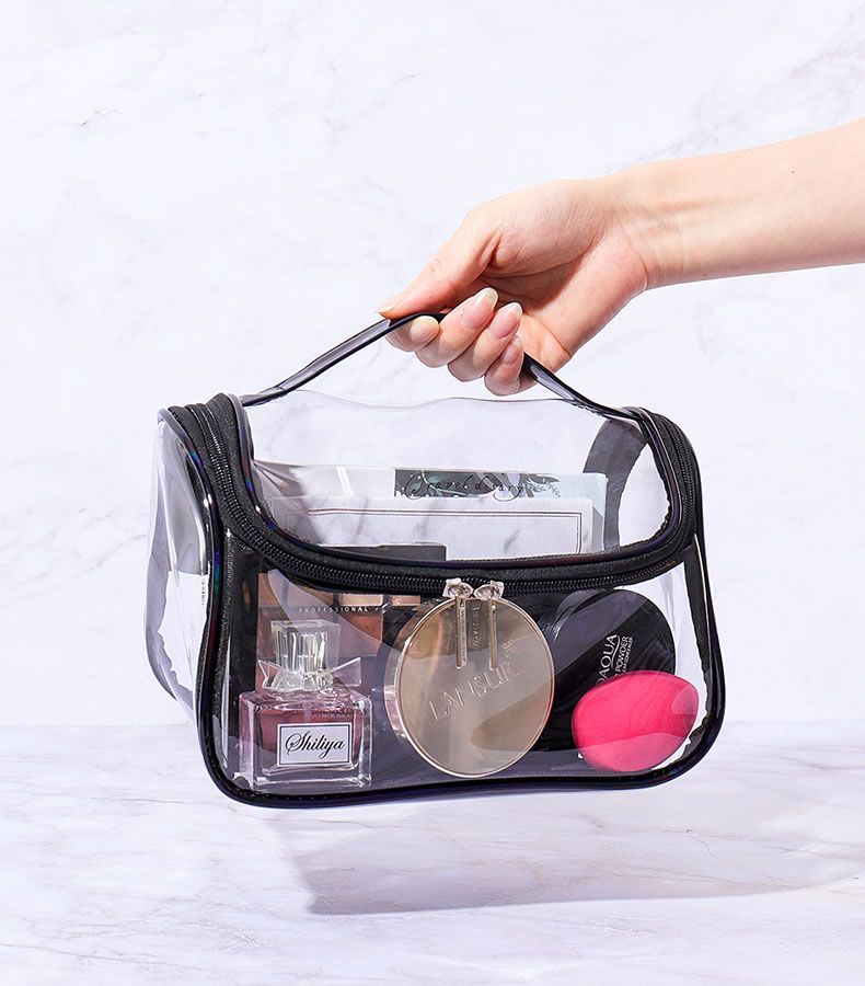 transparent makeup pouch