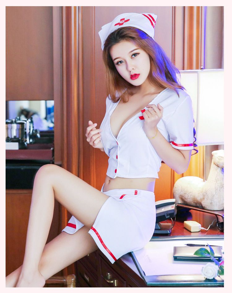 Hawt Japanese Beauty Showing Nurse Outfit