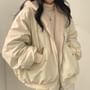 Chaqueta De Peluche Para Mujer - Forro Polar Cálido, Con Cremallera Y Bolsillos, Ideal Para Invierno Y Looks Casuales