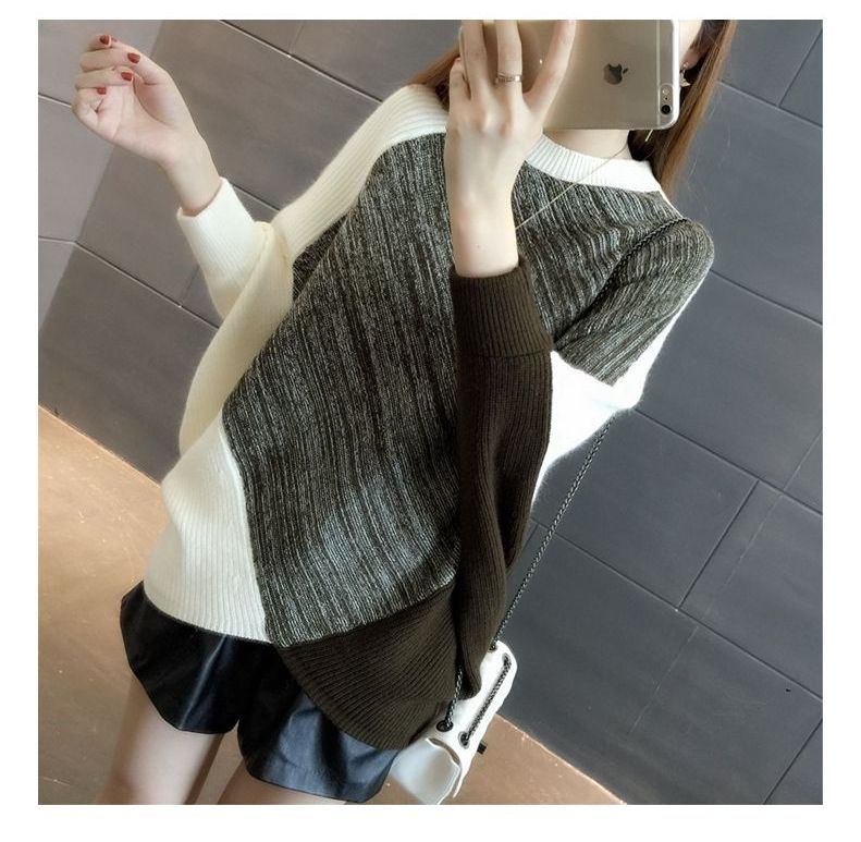 Hannax Color Block Batwing-Sleeve Sweater | YesStyle