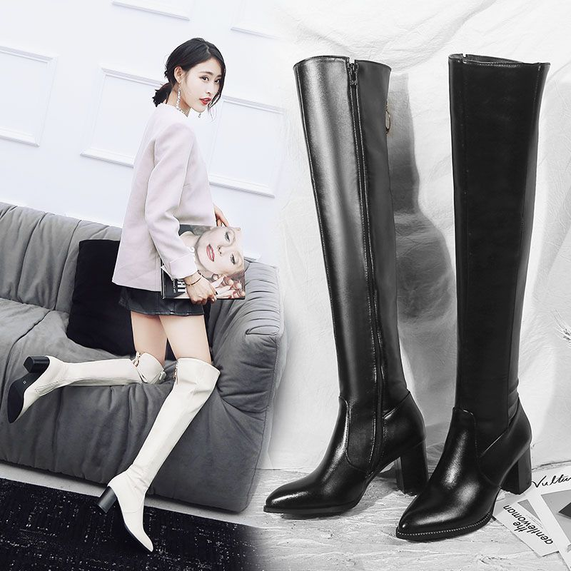 Freesia Block Heel Over-The-Knee Boots | YesStyle