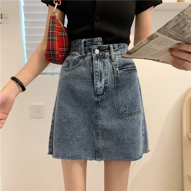 Denim a line mini skirt Clearance