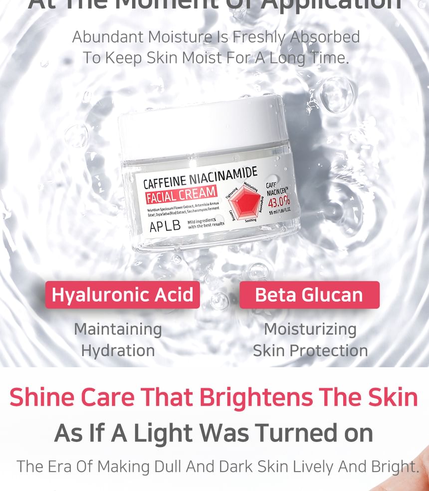 Buy APLB - Caffeine Niacinamide Facial Cream Set (x50) (Bulk Box) in Bulk |  AsianBeautyWholesale.com