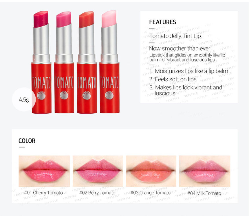 SKINFOOD Tomato Jelly Tint Lip (4 Colors) YesStyle