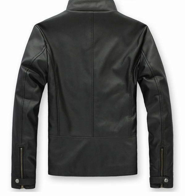 Free Shop Tab-Collar Faux Leather Jacket | YesStyle