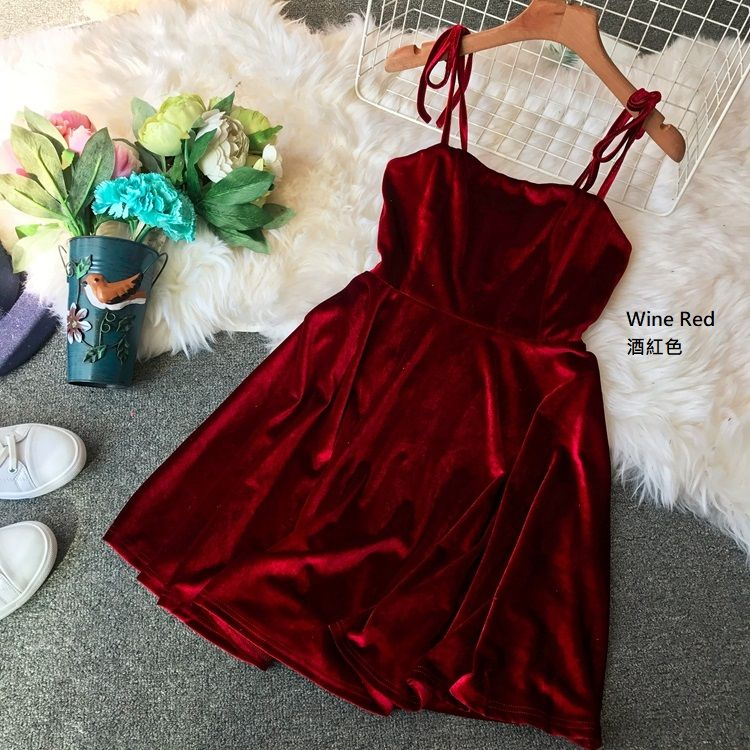 red a line mini dress