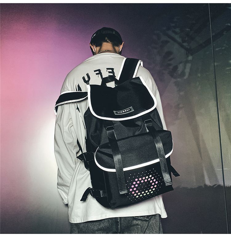 buckle flap backpack