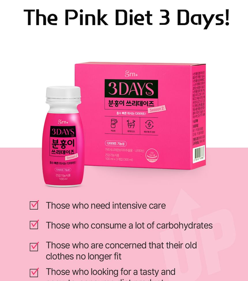 Buy grn+ - The Pink Diet 3 Days Season 2 in Bulk