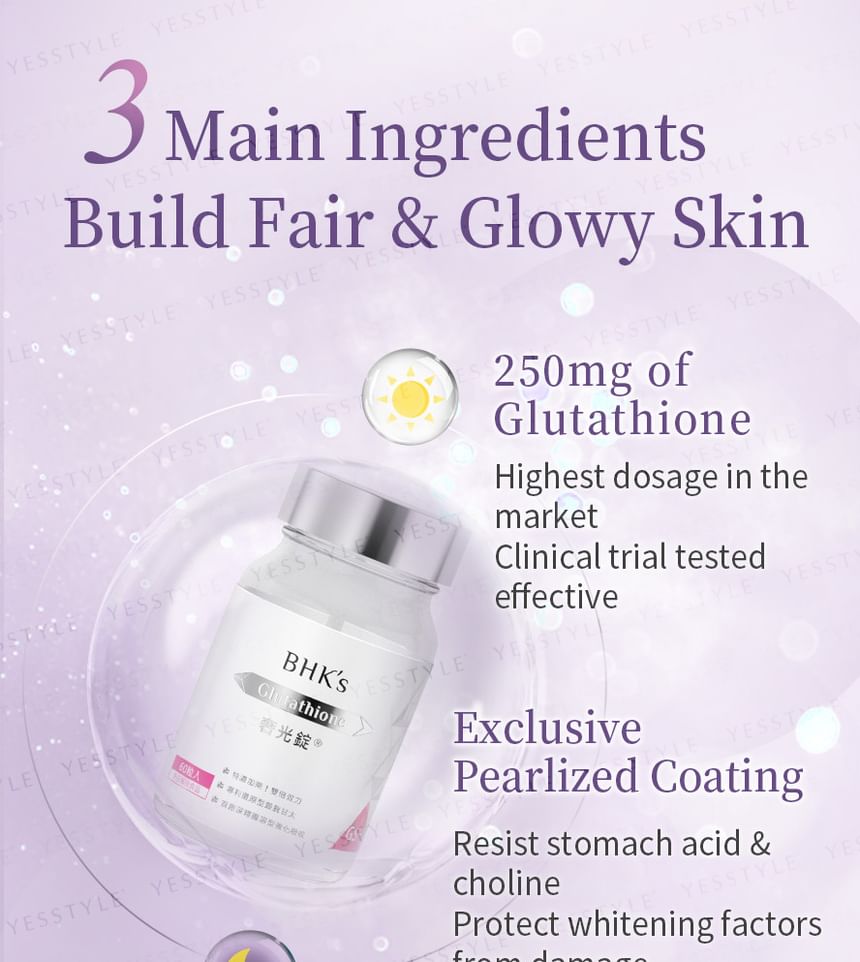 bhk glutathione BHK's】奢光錠穀胱甘太二袋組(30粒/袋) main image 0
