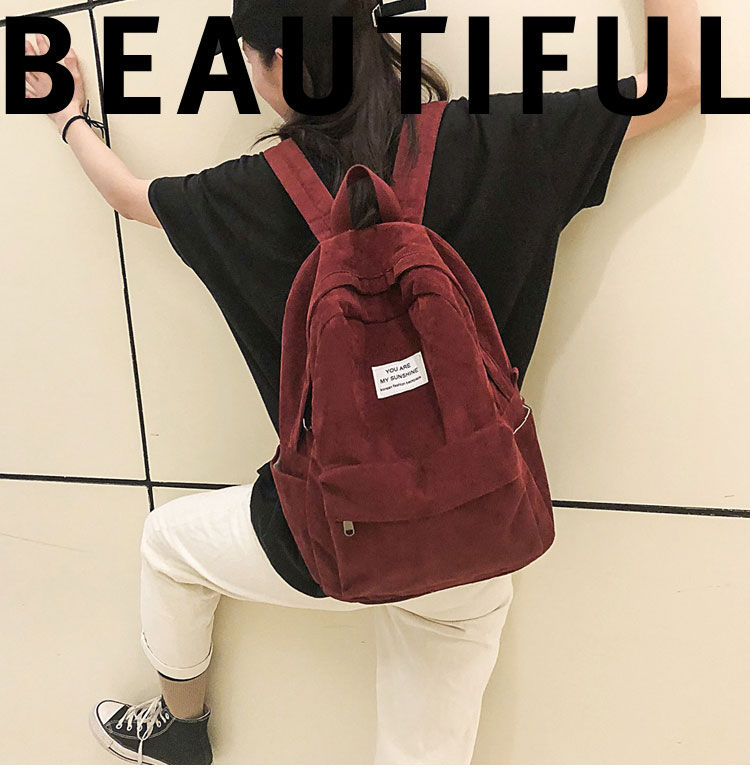 evanki corduroy backpack