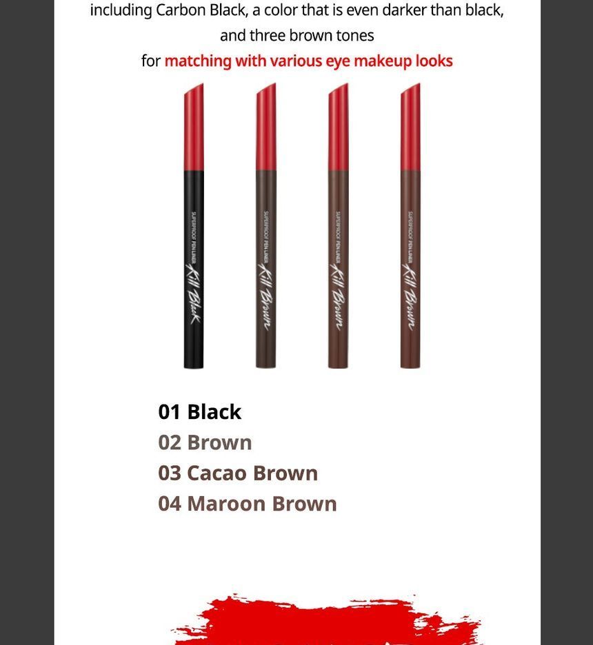 Superproof Pen Liner - 4 Colors