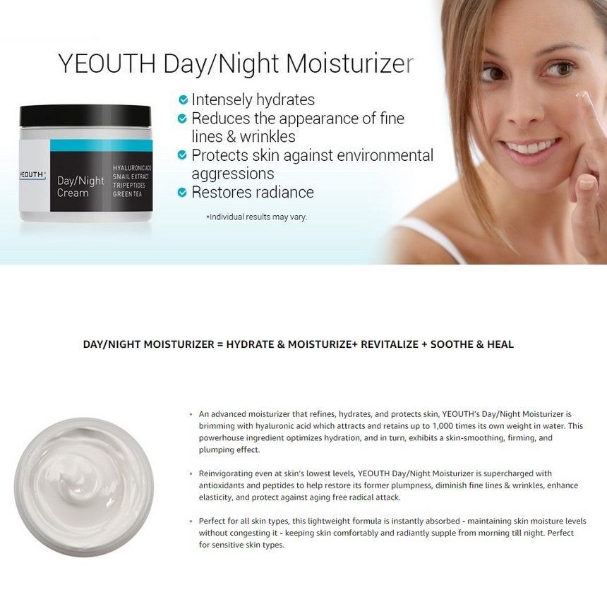 yeouth day and night cream