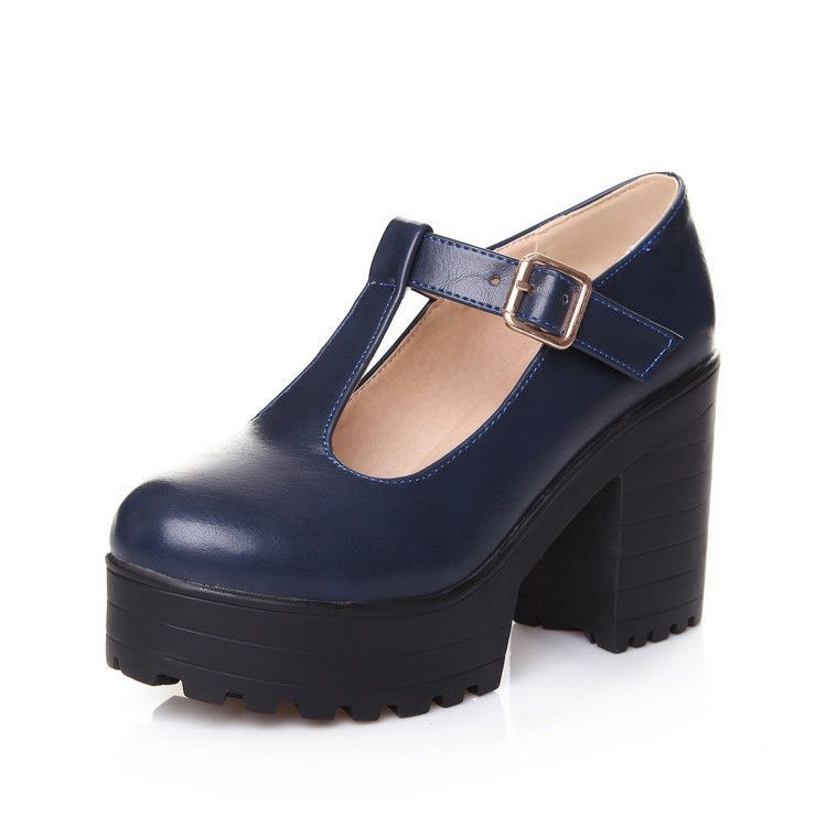 Carnival Beast Block Heel Platform Mary Jane Shoes | YesStyle