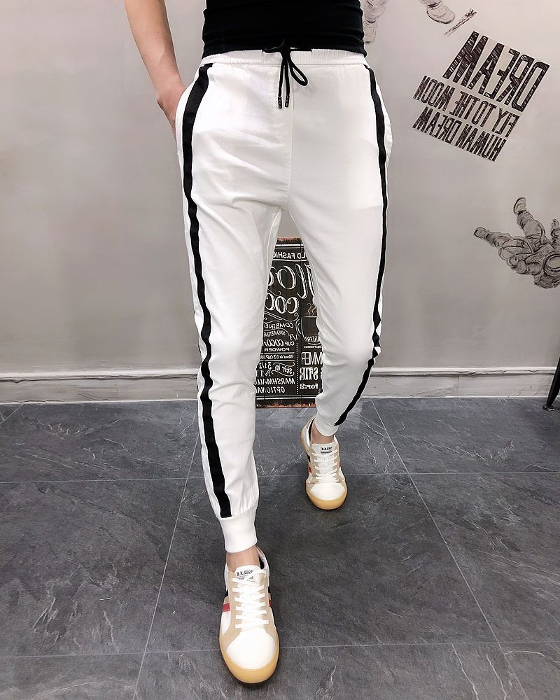 Cochilla - Striped Sweatpants | YesStyle