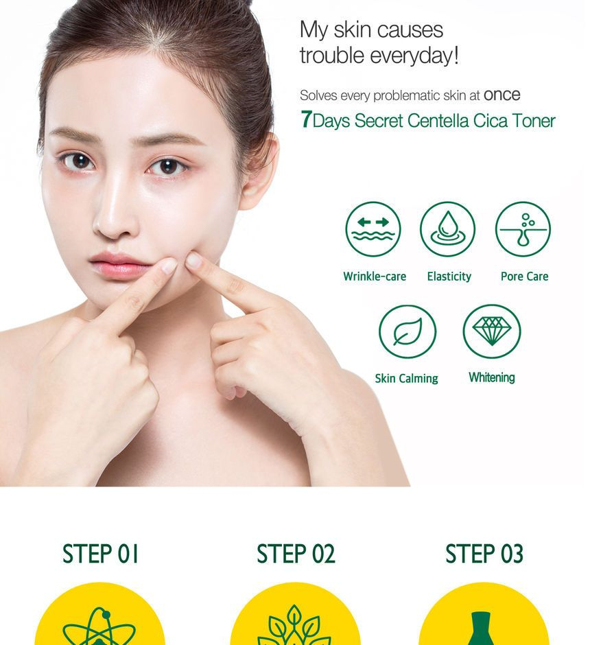 7 days secret centella cica toner как применять