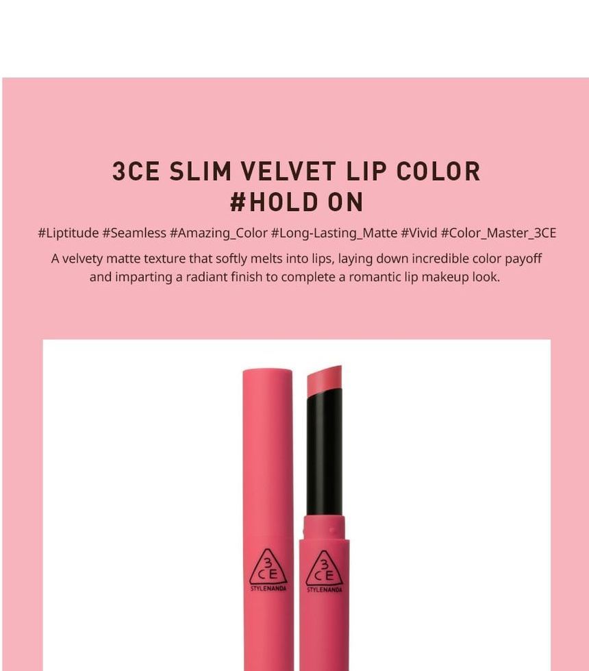 3ce Slim Velvet Lip Color Mood For Blossom Edition 5 Colors Yesstyle