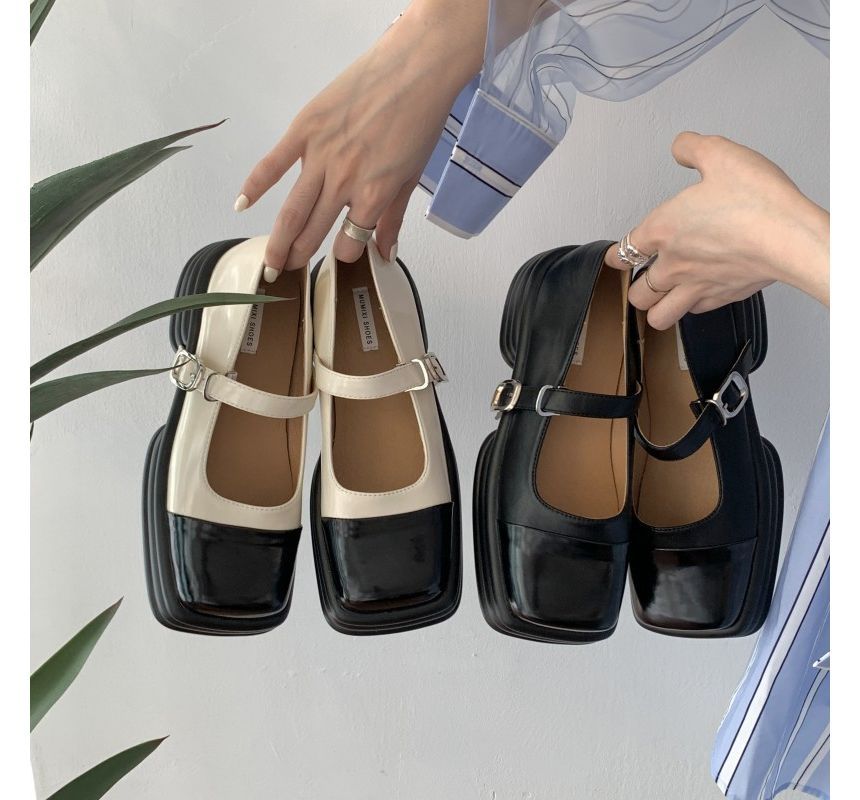 KICKOFF - Square-Toe Platform Mary Jane Shoes | YesStyle
