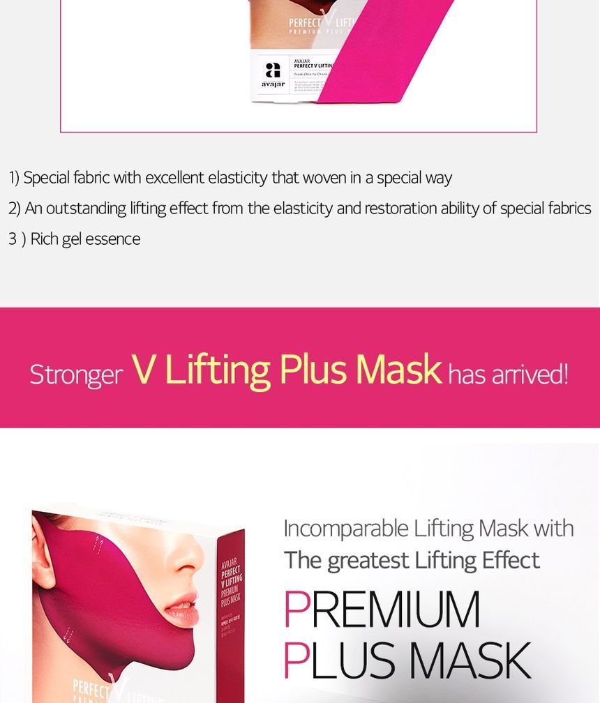 Buy Avajar Perfect V Lifting Premium Plus Mask X180 Bulk Box In